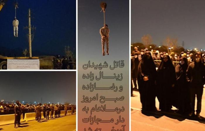 Irán, las autoridades publican fotos de la ejecución de Majidreza Rahnavard
