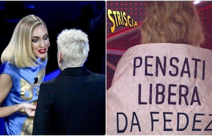 Entre Chiara Ferragni y Fedez en Sanremo 2023 problemas sobre quién fue la estrella: el beso de la discordia