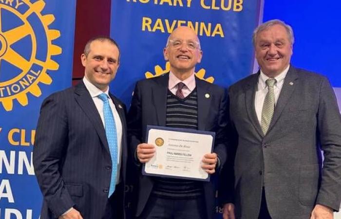 El Club Rotario de Rávena confiere el honor más importante al Superintendente Antonio De Rosa