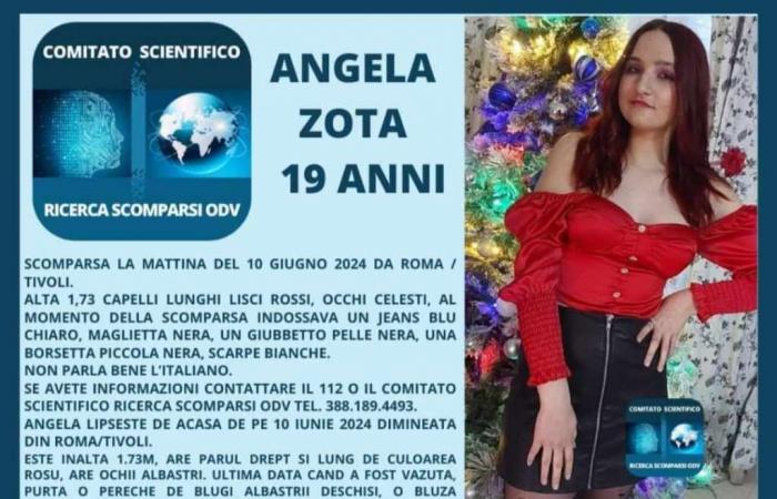 TIVOLI – Llamamiento para encontrar a Ángela desaparecida de Roma –