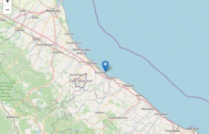 Terremoto de magnitud 3,5 en la costa de Romaña: se siente claramente en Rímini y Riccione