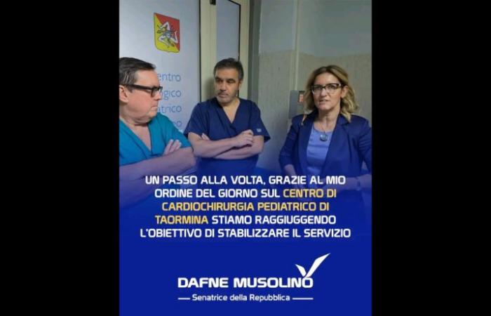 “Me alegra saber que, después de mi agenda, ayer el Presidente de la Región de Sicilia se reunió con el Ministro Schillaci, a quien pidió oficialmente una exención de los parámetros del Decreto Balduzzi en relación con el Centro de Cirugía Cardíaca Pediátrica de Taormina”