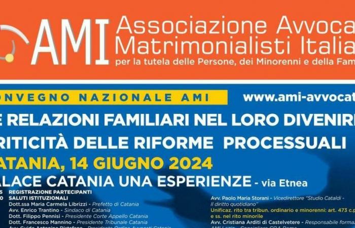 Conferencia nacional de Ami en Catania, objetivo de un documento para mejorar el sistema de justicia familiar