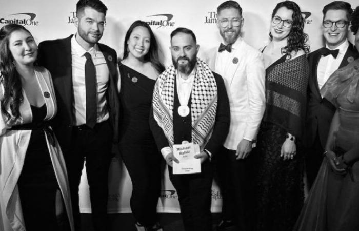 Chef palestino gana el Oscar de los chefs de EE.UU. y lo dedica a su pueblo