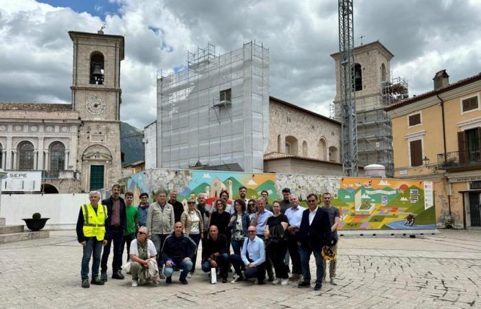 Constructores y estudiantes de Cefs visitan las obras de reconstrucción en Perugia y Norcia