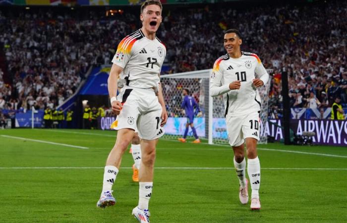 Fútbol, ​​Alemania marca contra Escocia en el partido inaugural de la Eurocopa