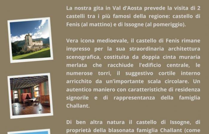 UISP – Piacenza – Val d’Aosta, un recorrido entre los castillos de Fenis e Issogne: 25/06 con UISP Piacenza