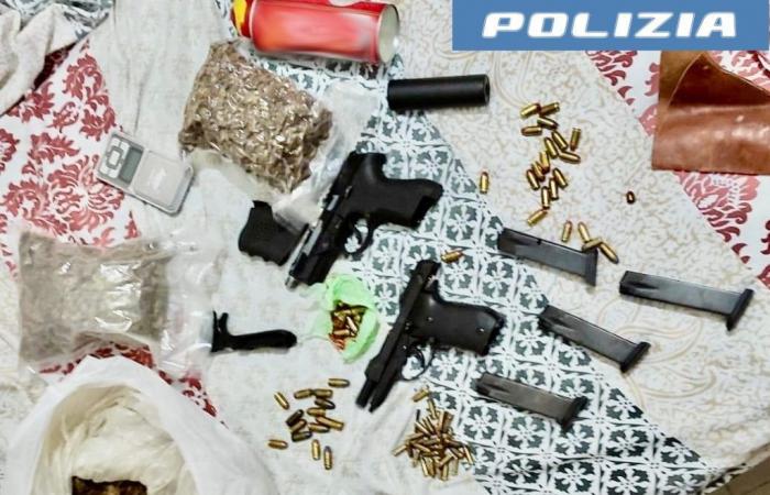 Catania, armas y drogas en una casa de Librino: detenido un hombre de 50 años