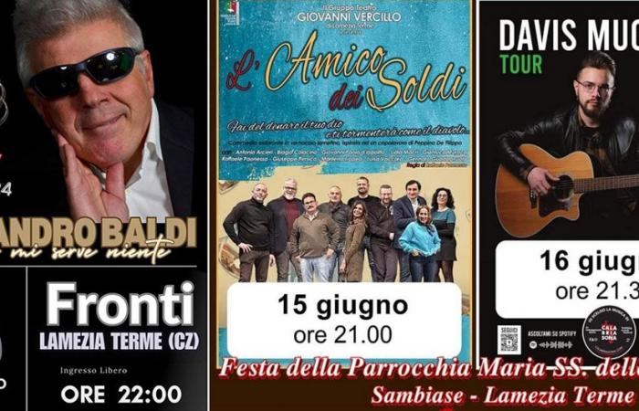 Lamezia, fin de semana de acontecimientos en la ciudad: concierto de Aleandro Baldi en Fronti. Procesión y espectáculos cierran la celebración de la Madonna delle Grazie