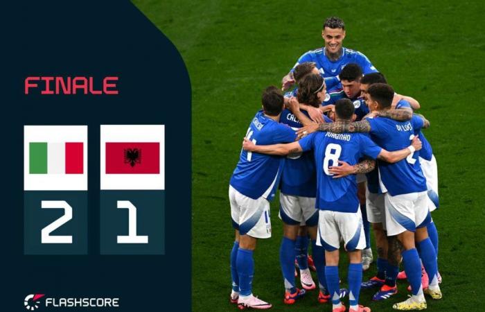 Euro 2024: Italia-Albania 2-1 gracias a la remontada de Bastoni y Barella