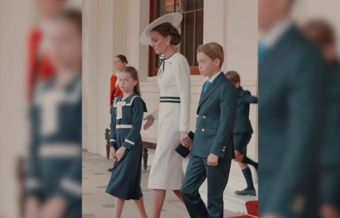 Kate Middleton ha vuelto, aquí está en su primera aparición pública tras el anuncio del cáncer: el desfile y luego el foro ritual en el balcón con el rey Carlos