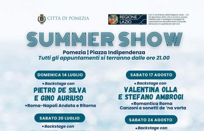 Summer Show en Pomezia, aquí están todas las fechas de los eventos programados