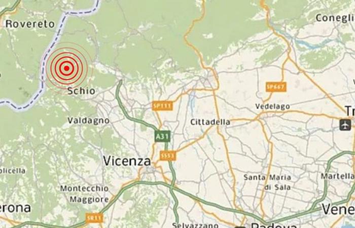 Terremoto en Véneto con epicentro en Posina, en la provincia de Vicenza: magnitud 2,9