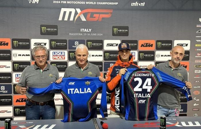 Maglia Azzurra 2024, presentación durante el GP de Italia – Motocross
