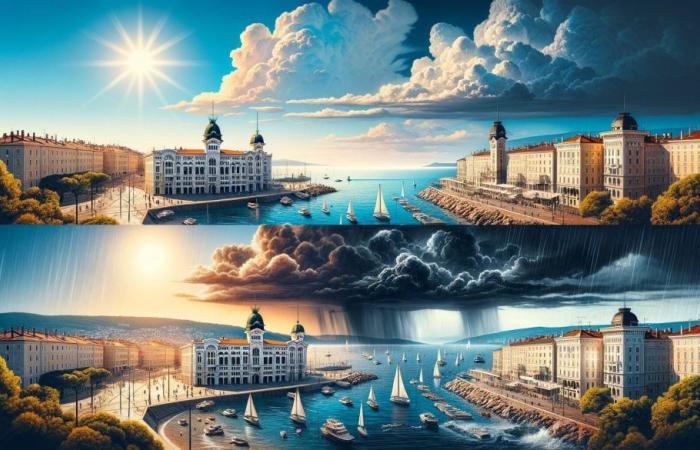 El tiempo en Trieste, el pronóstico para mañana martes 18 de junio