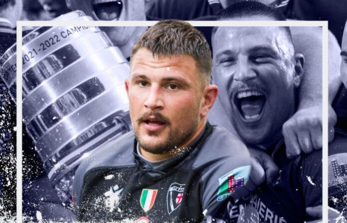 Damiano Borean, pilar campeón de Italia, en el rugby de Mogliano