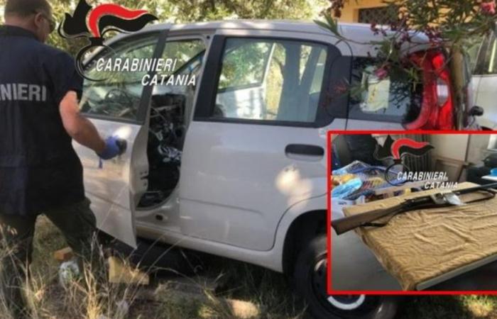 Catania, coches canibalizados en el jardín y un rifle en el garaje: denuncia un hombre de 43 años