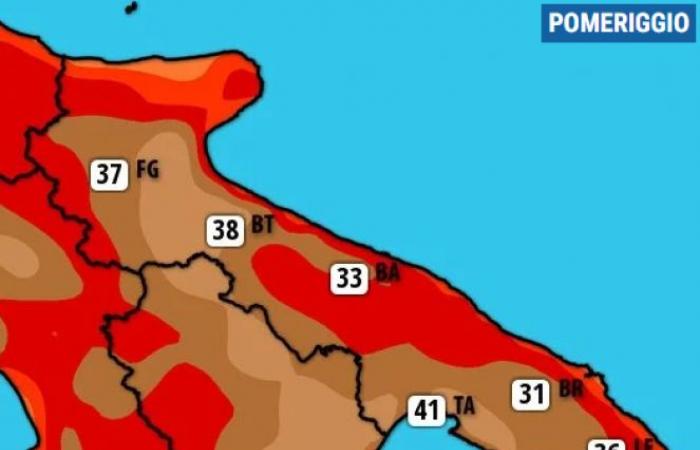El tiempo en Apulia. Fuerte ola de calor africana, será una semana calurosa. Aquí están los grados esperados « 3B Meteo
