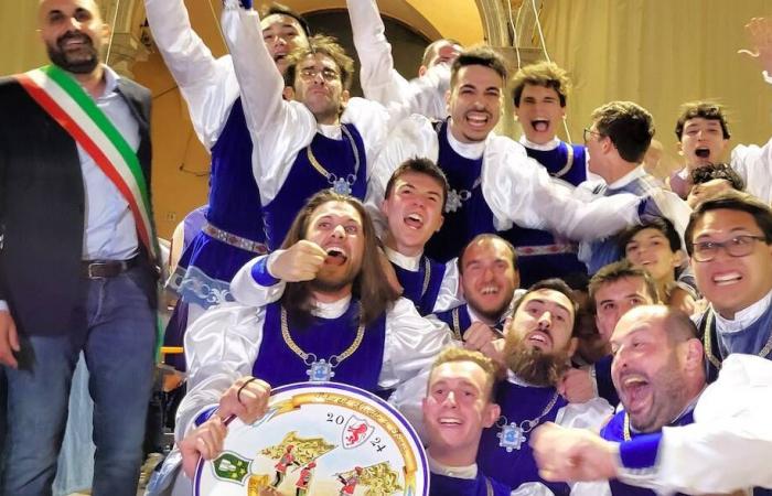Faenza, Torneo de Banderas: Borgo Durbecco domina en los Equipos Grande y Pequeño, pero los mejores músicos son los del Rione Negro