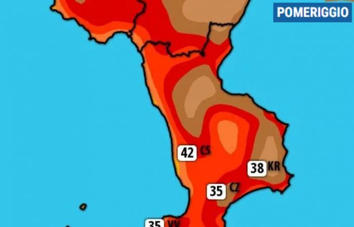 El tiempo en Calabria. Fuerte ola de calor africana inminente, será una semana calurosa. Aquí están los grados esperados « 3B Meteo
