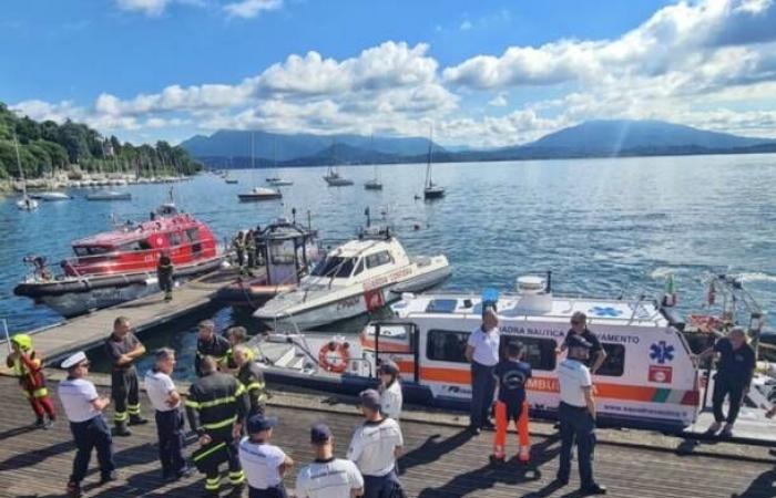 Esfuerzos de rescate de Piamonte y Varese en el lago Maggiore. Un gran ejercicio aeronaval en Lesa