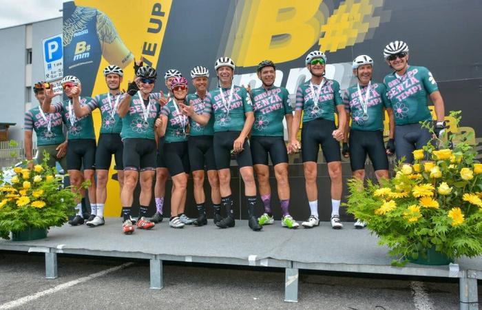 BERGHEM molamia, 1.600 ciclistas italianos por las carreteras de Val Seriana