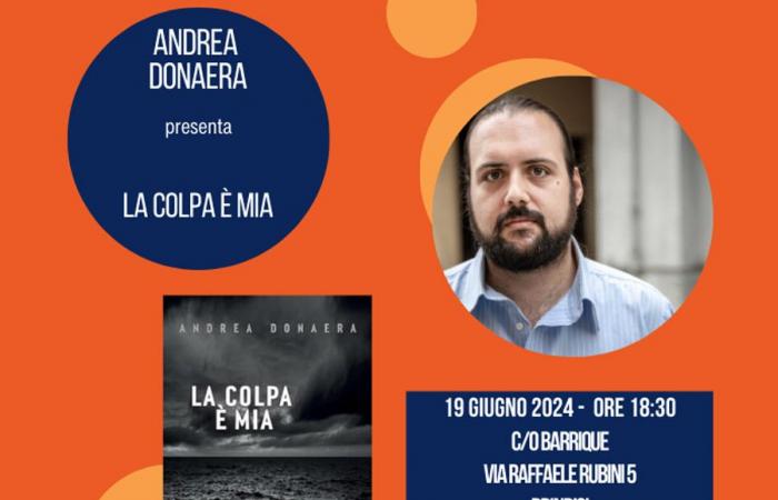 Brindisi: miércoles 19 de junio Andrea Donaera presenta “La culpa es mía” en Le Barrique