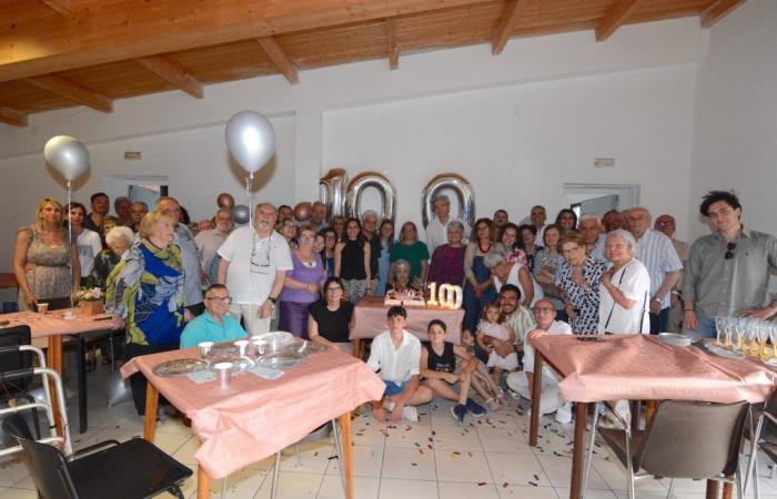 Gran celebración en Terni por el centenario de la tatarabuela Velia: nietos también de Bélgica
