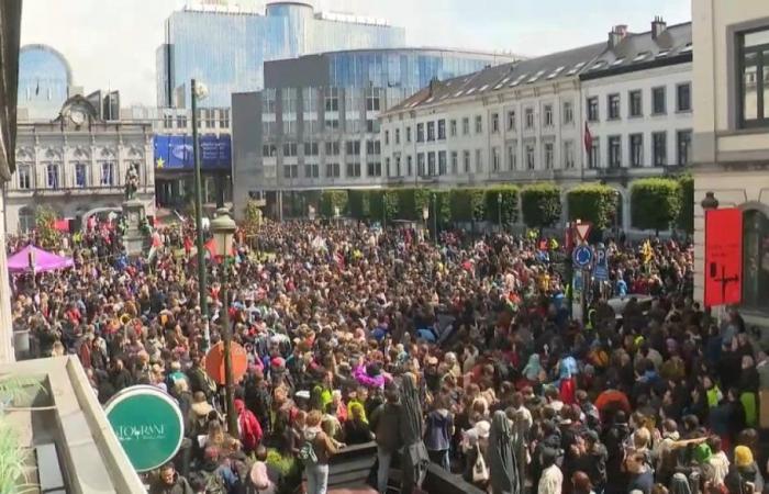 Casi 5.000 personas marchan en Bruselas para protestar contra el ascenso de la derecha