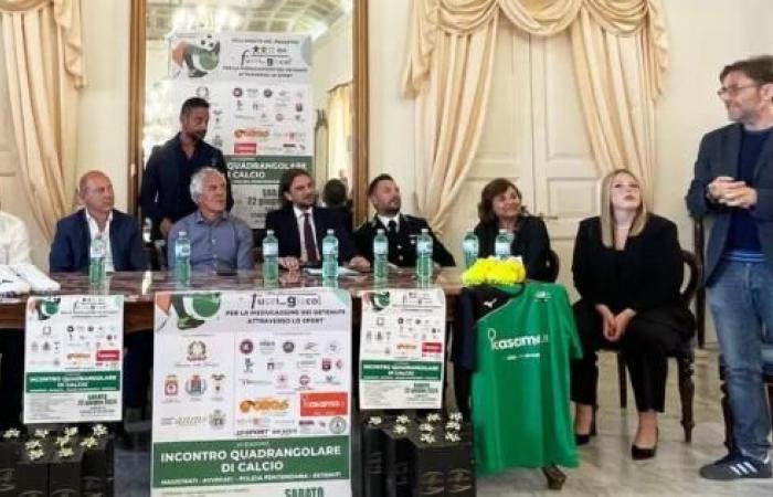 Los reclusos desafían a los magistrados en un torneo de fútbol en Taranto