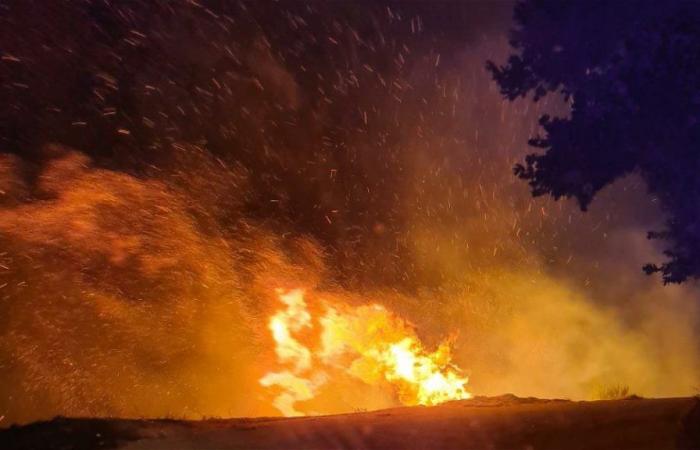 El alto mar Jónico arde: incendios en Iti, Piana Caruso y Sibari