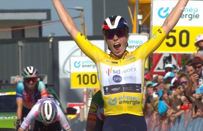 Vuelta a Suiza Femenina 2024, Demi Vollering también gana al sprint por delante de Elisa Longo Borghini y Neve Bradbury y gana la general