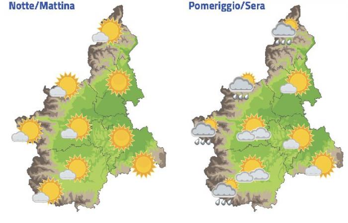 Sol y calor más intenso en Piamonte, pero a partir del miércoles vuelve un poco de inestabilidad