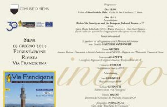 La presentación del nuevo número de la revista Via Francigena en Siena