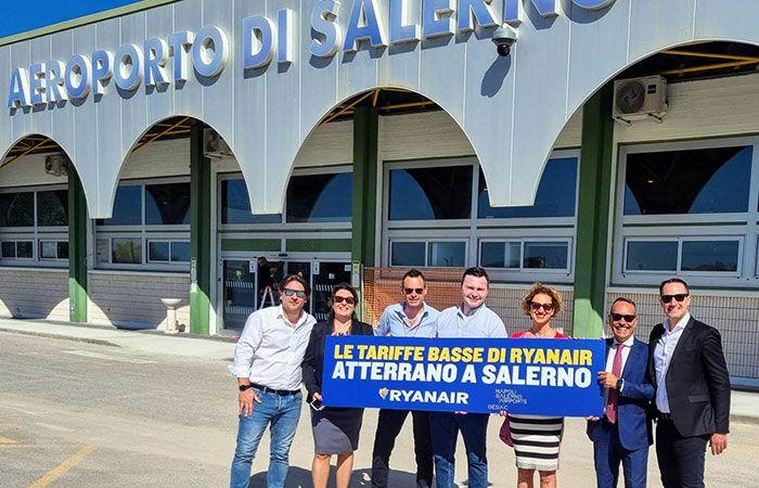 Ryanair anuncia vuelos desde el aeropuerto de Salerno – Costa Amalfitana y a partir del 3 de agosto otras nuevas rutas