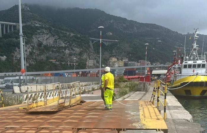 Comienza la restauración de un muelle ro-ro en el puerto de Salerno