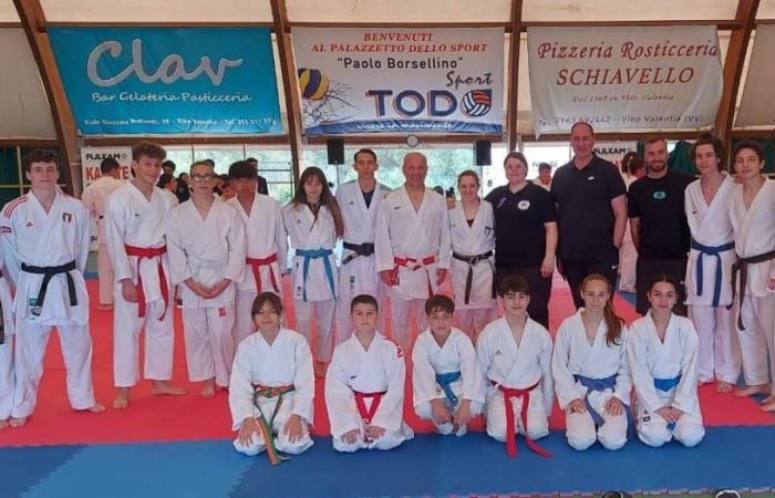 Intensa jornada en Vibo Valentia para los atletas de la Crotone Karate Academy