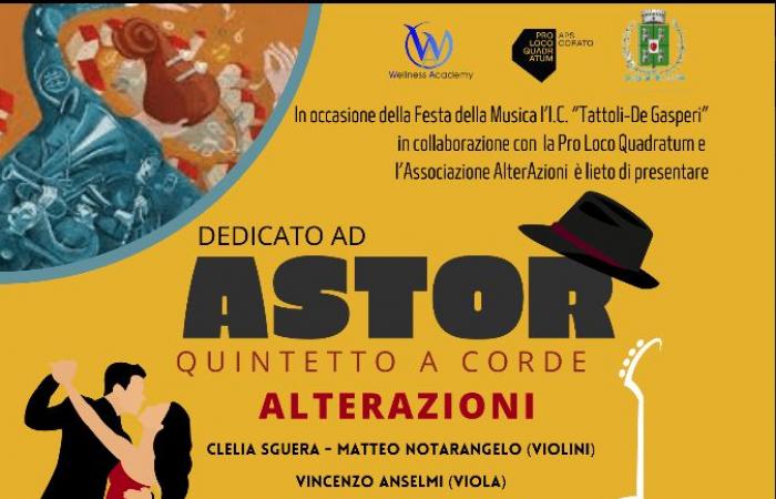 AlterAzioni Bisceglie. Festival de Música a ritmo de tango con “Tattoli-De Gasperi” para estudiantes y familias