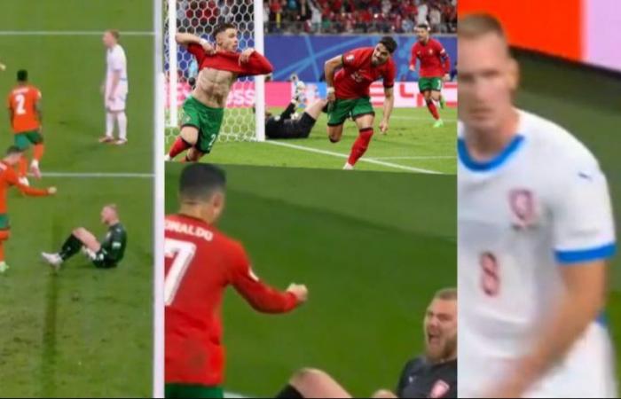 Cristiano Ronaldo, el mal gesto tras el gol de Conceiçao enfurece las redes sociales