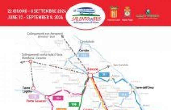 del 22 de junio al 8 de septiembre se reinicia el servicio de transporte de verano solicitado por la Provincia de Lecce – Provincia de Lecce