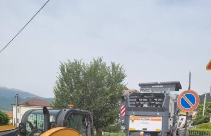 Provincia de L’Aquila, comenzaron las obras en las carreteras de Lucoli y Pizzoli