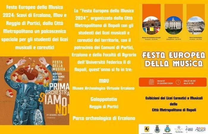 “El Festival Europeo de Música”, viernes 21 de junio entre las excavaciones de Herculano, el Mav y el Palacio Real de Portici