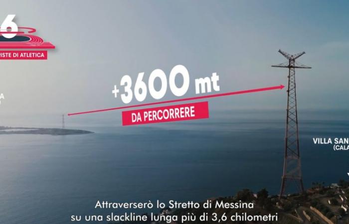 Desafío loco, de Messina a Reggio Calabria en un cable de 19 mm de ancho a 200 metros sobre el mar
