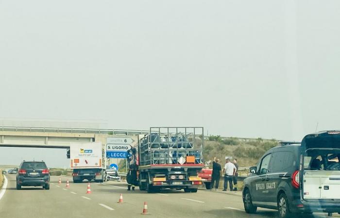 Accidente en la circunvalación de Lecce: tres vehículos implicados