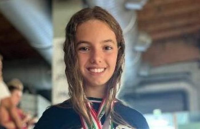 Francofonte, a los 12 años Irene Frazzetto gana el oro en las selecciones nacionales de natación