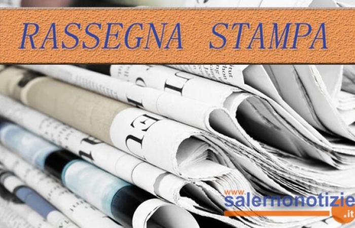 las portadas de los periódicos de Salerno el 20 de junio