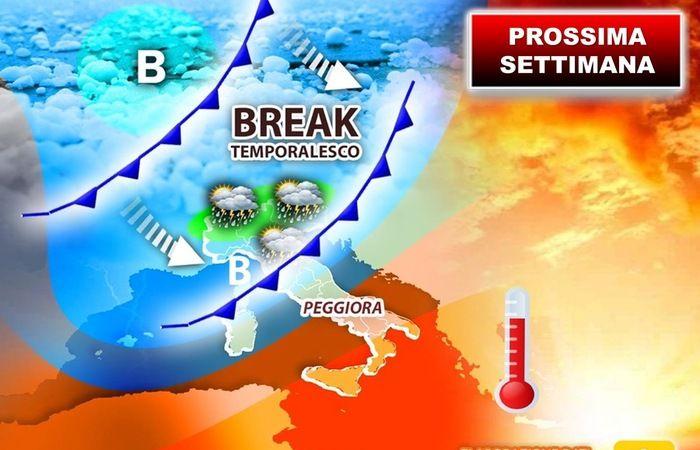 La próxima semana, un ciclón atravesará Italia el lunes; Mapas y previsiones