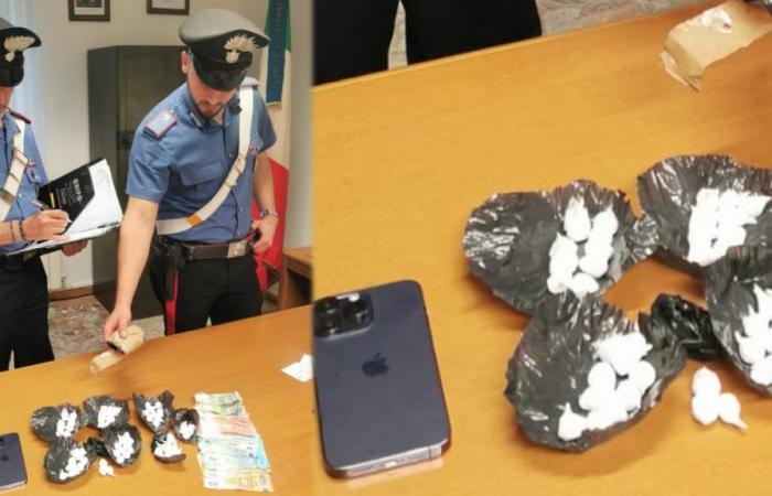 Detenido un joven de 21 años con 52 gramos de cocaína, Carabinieri de Perugia