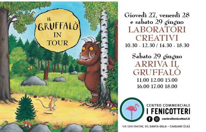 El Gruffalò de gira en los Centros Comerciales I Fenicotteri – Santa Gilla y Olbia Mare | Contenido patrocinado