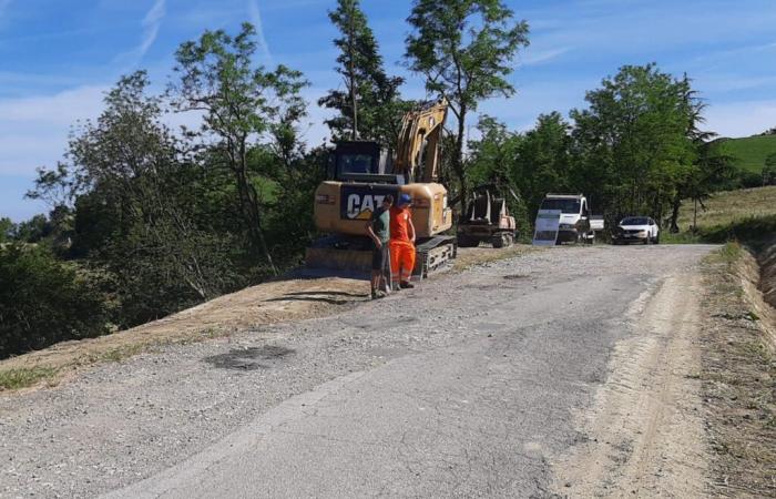 SP21 Trebbio, en Modigliana: obras estructurales en marcha para restablecer el tráfico tras la inundación